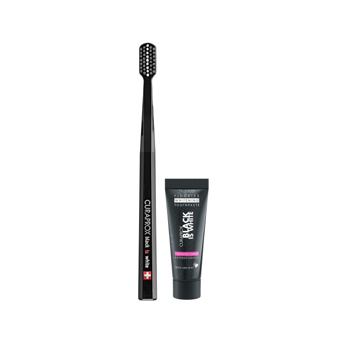 CURAPROX Black is White Light Pack (1x10ml BIW Zahnpasta & 1x BIW Zahnbürste) main product photo